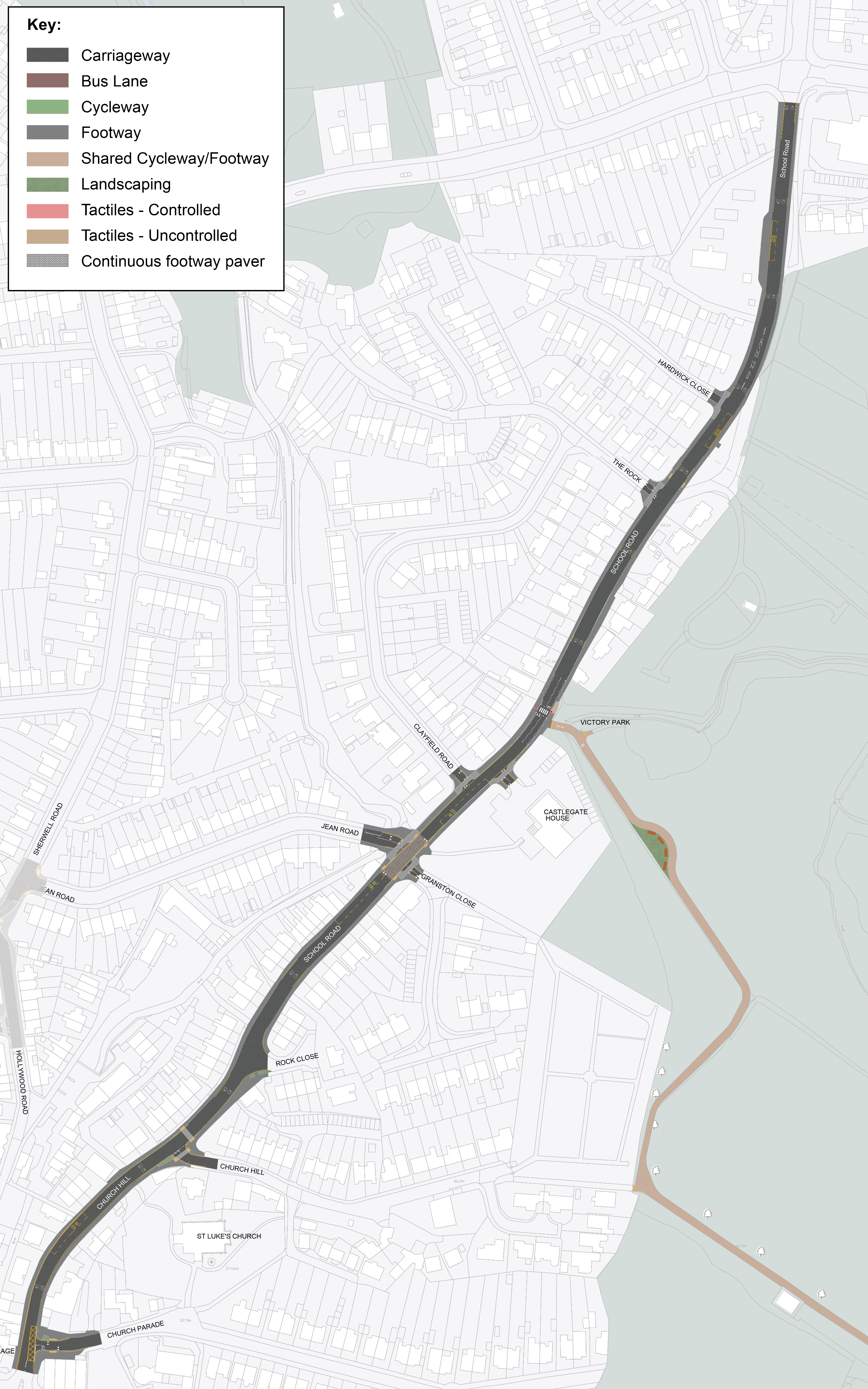 School Road plan